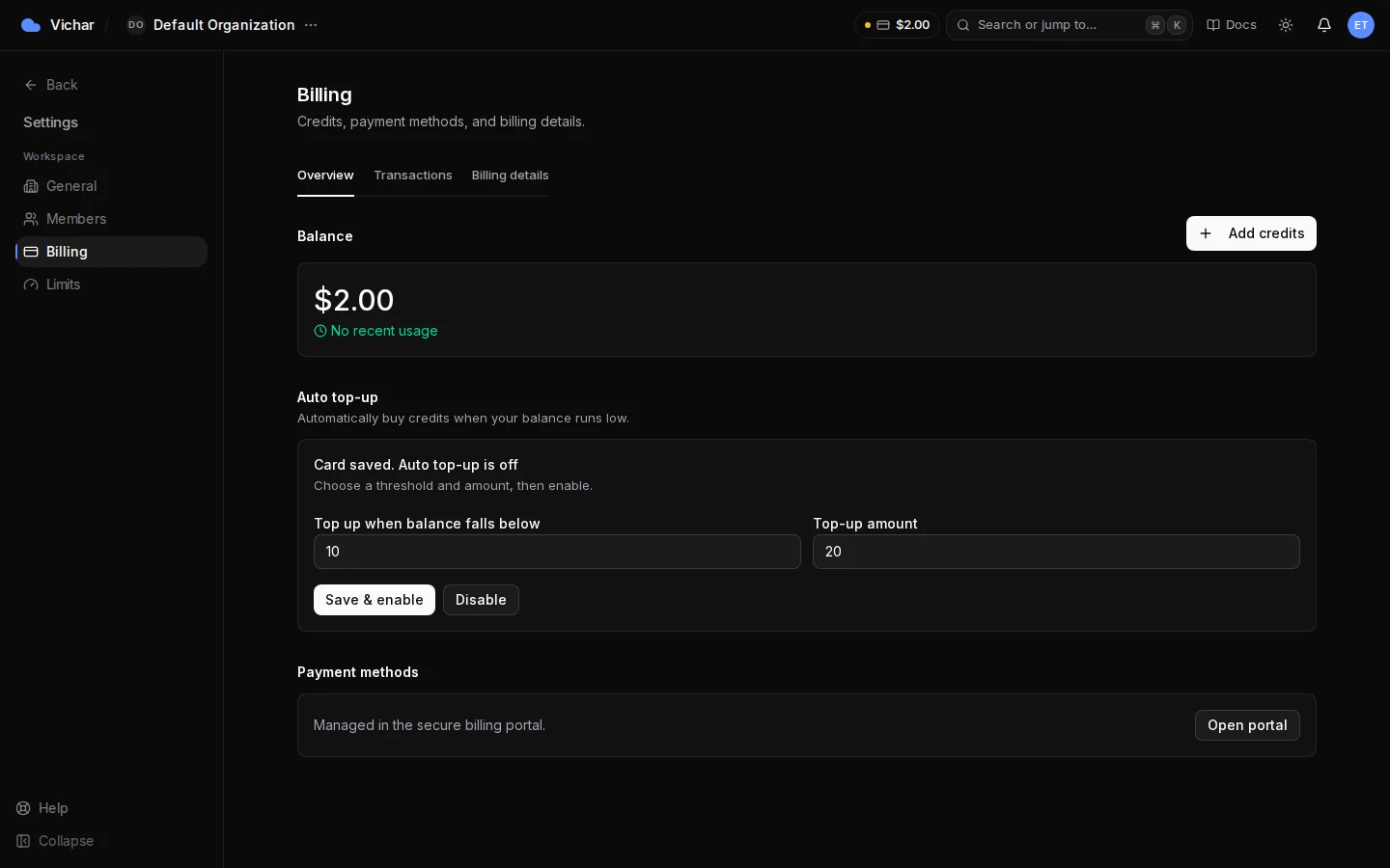 Billing overview