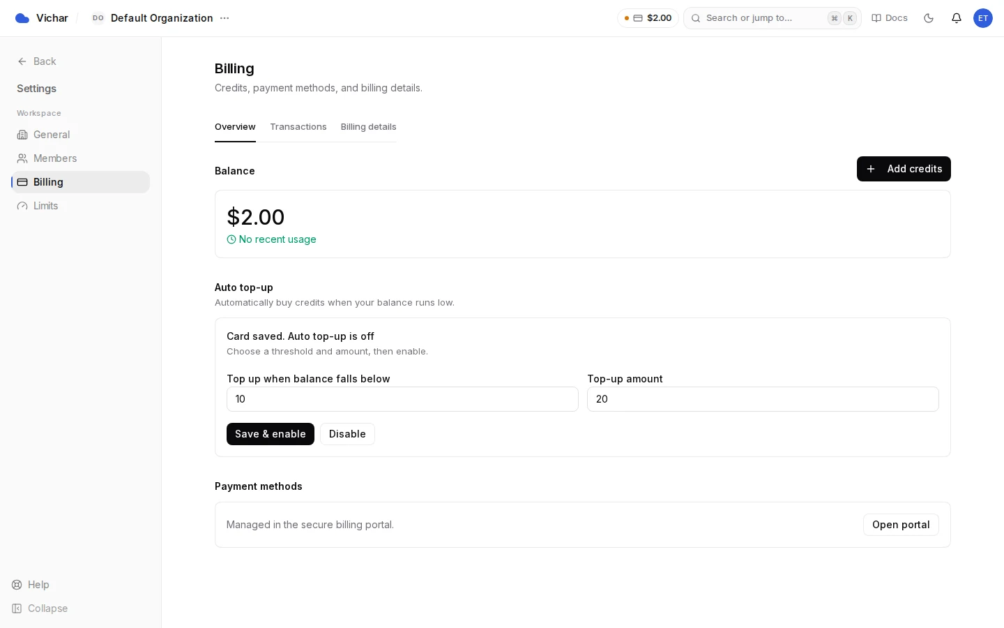 Billing overview